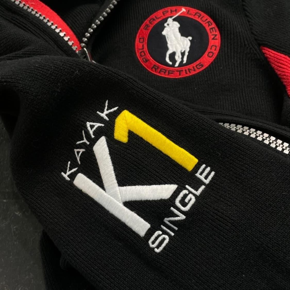 90 폴로 빅포니 레이싱 니트집업  상품이미지5