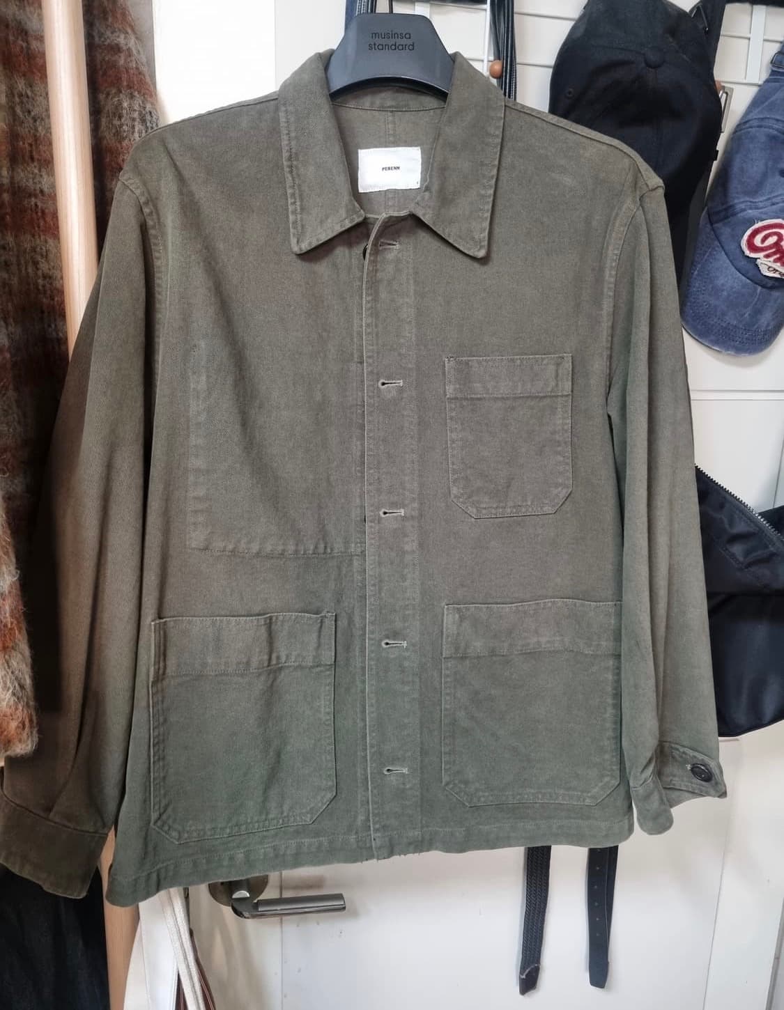 퍼렌 몰스킨 올리브 워크자켓 급처 상품이미지3