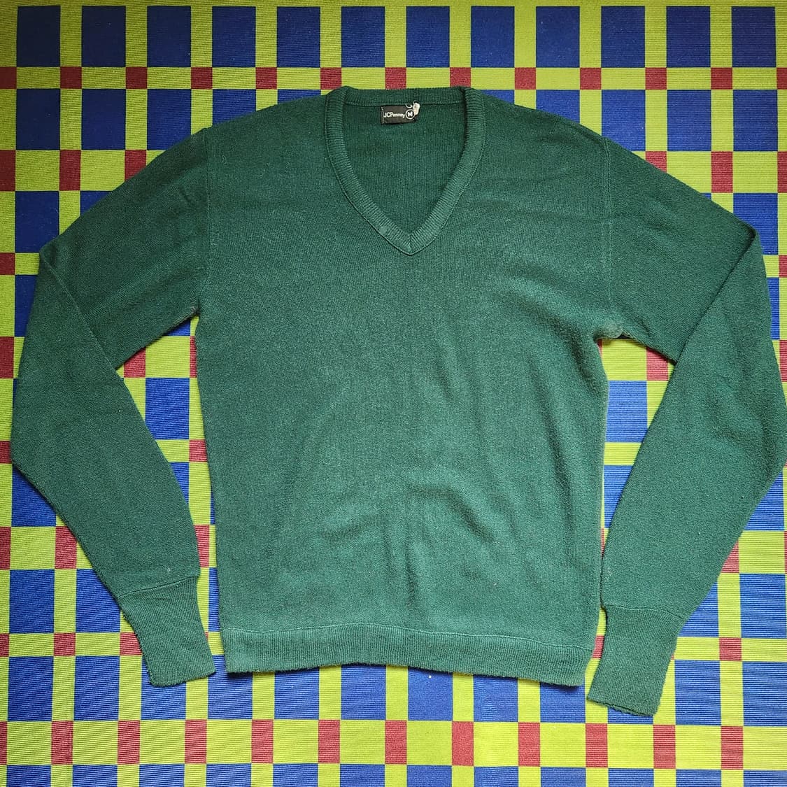 80s 제이씨페니 브이넥 스웨터(USAmade) 상품이미지1