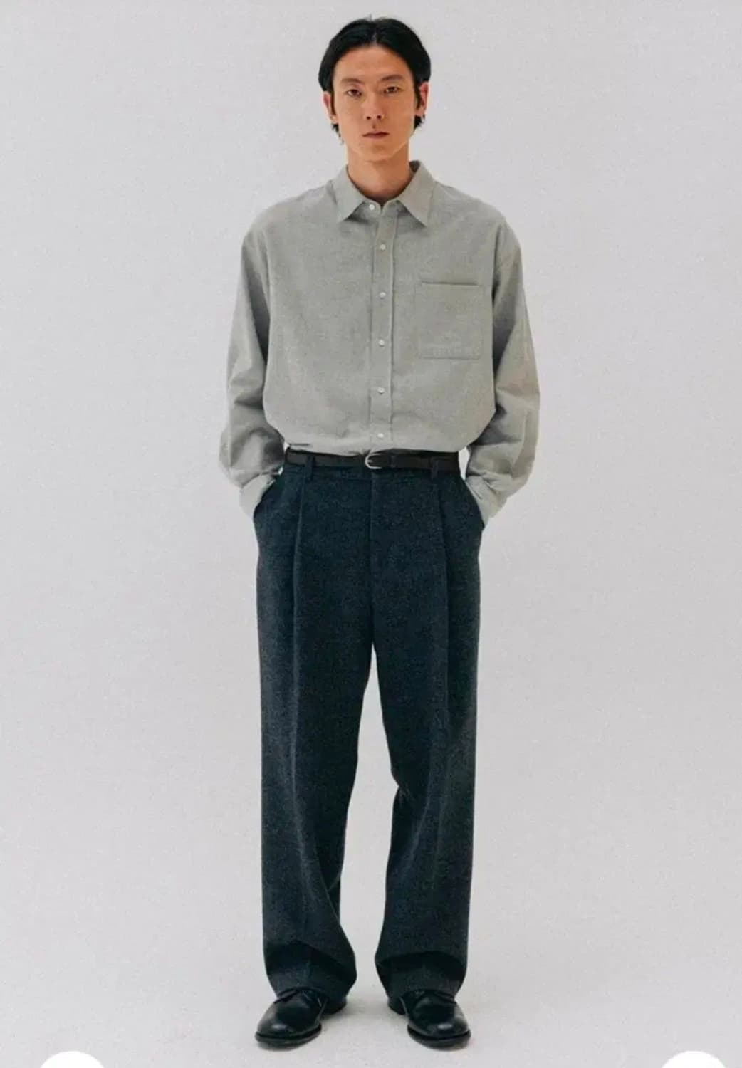 블랭크룸 울 트라우저 차콜 1 상품이미지4