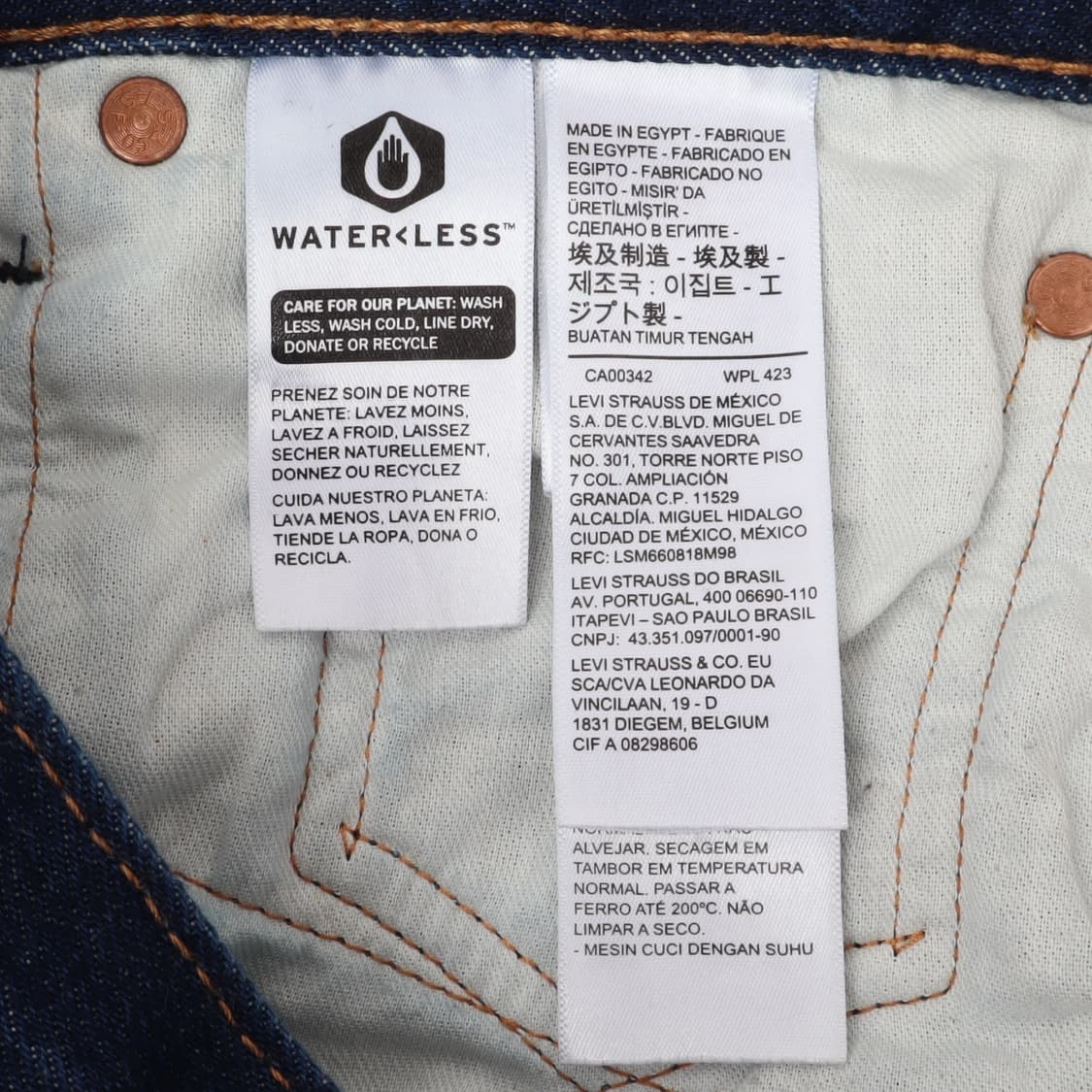 리바이스 501 오리지널 핏 데님팬츠 상품이미지8