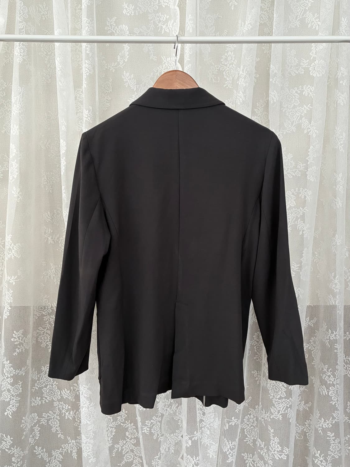 L) 마시모두띠 원버튼 코튼 블레이저 차콜 상품이미지2