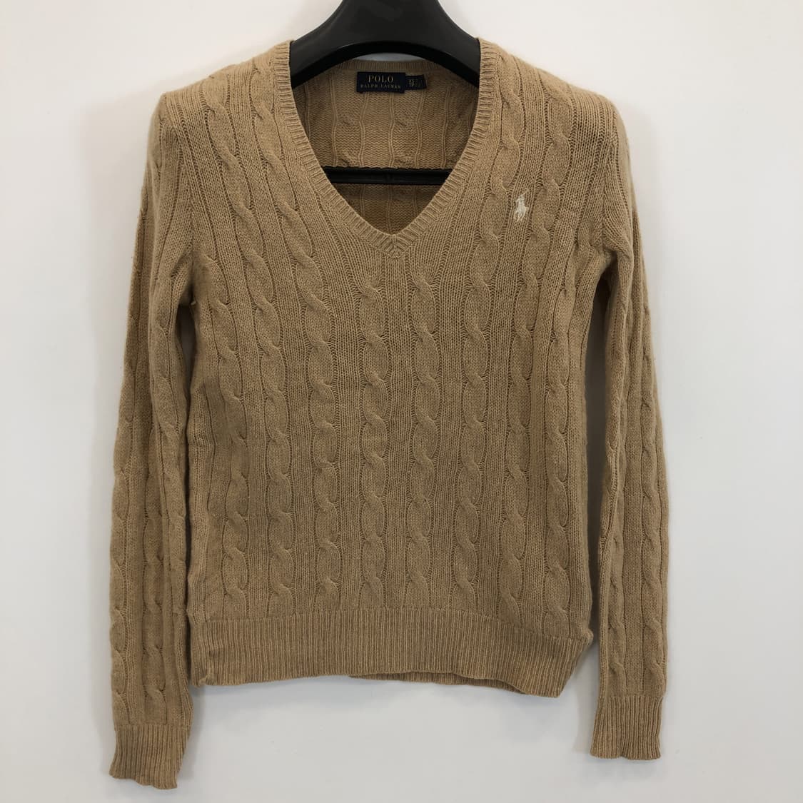 폴로 랄프로렌 메리노울 캐시미어 상위라인 케이블니트 XS  상품이미지1