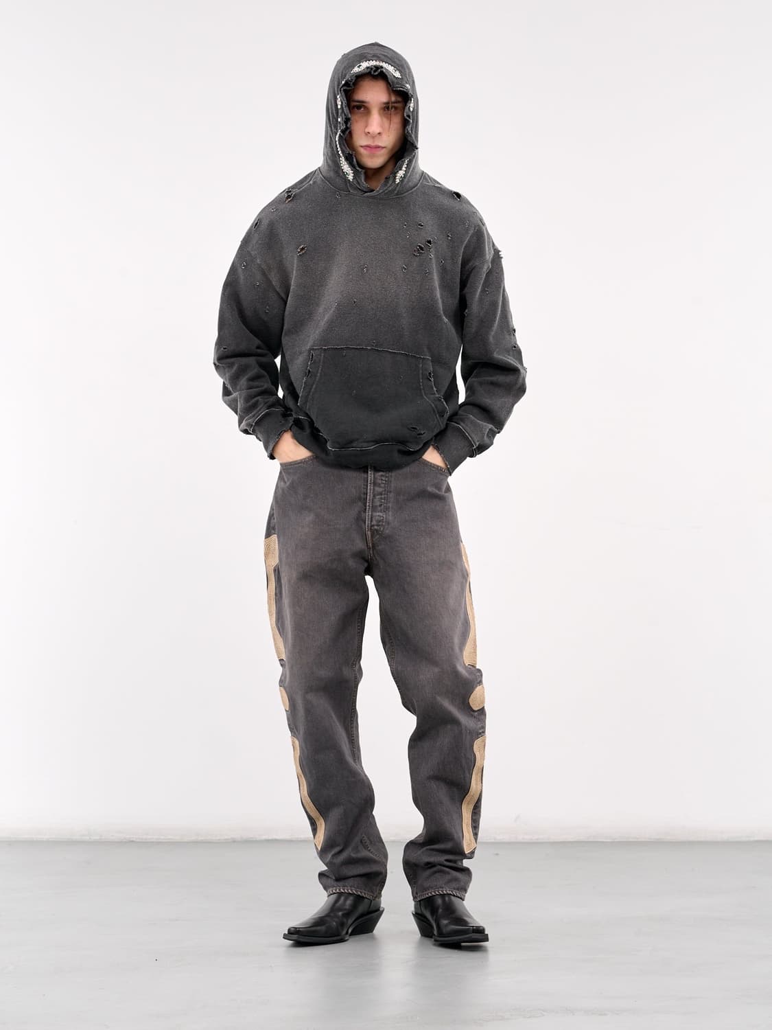 KAPITAL 캐피탈 THRILLER 젬스톤 후드 상품이미지6