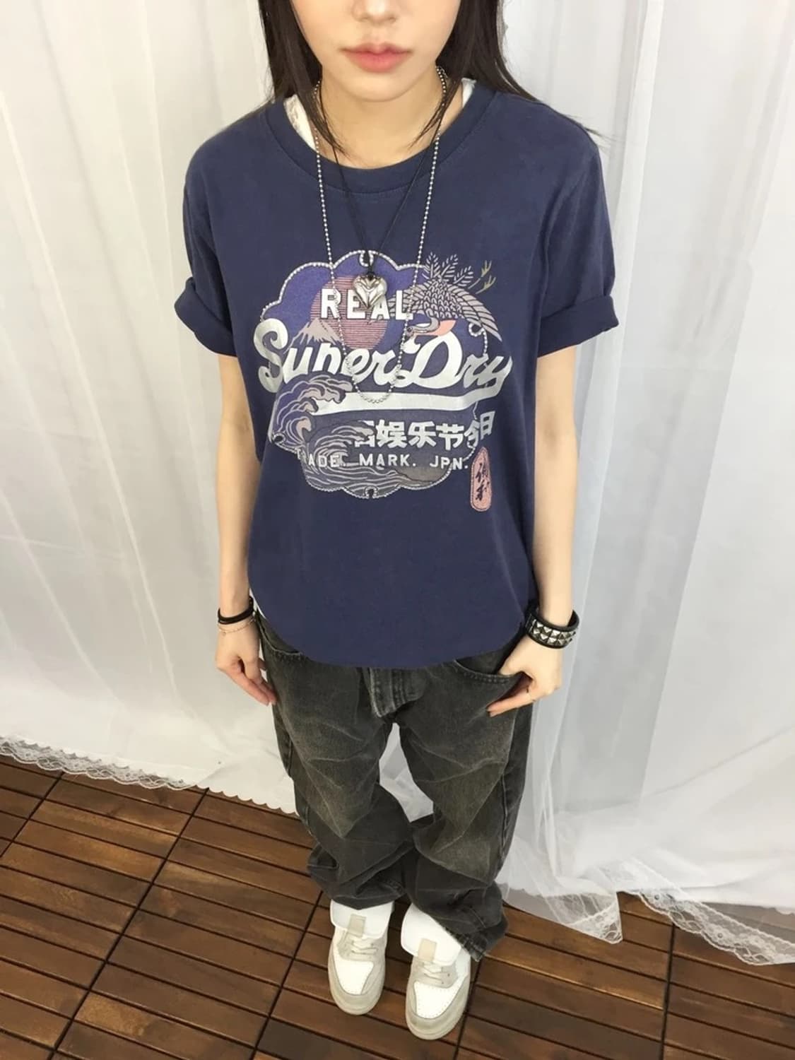 Superdry Navy Logo Graphic Tee 상품이미지3
