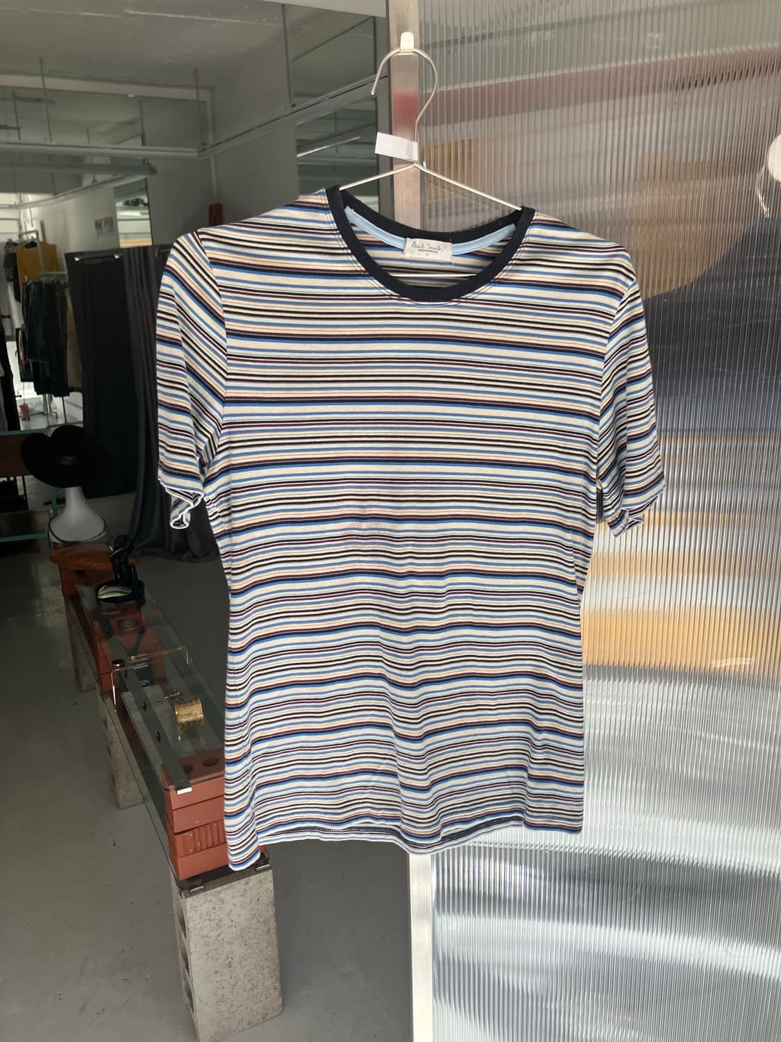 폴스미스 멀티컬러 스트라이프 반팔티셔츠 상품이미지1