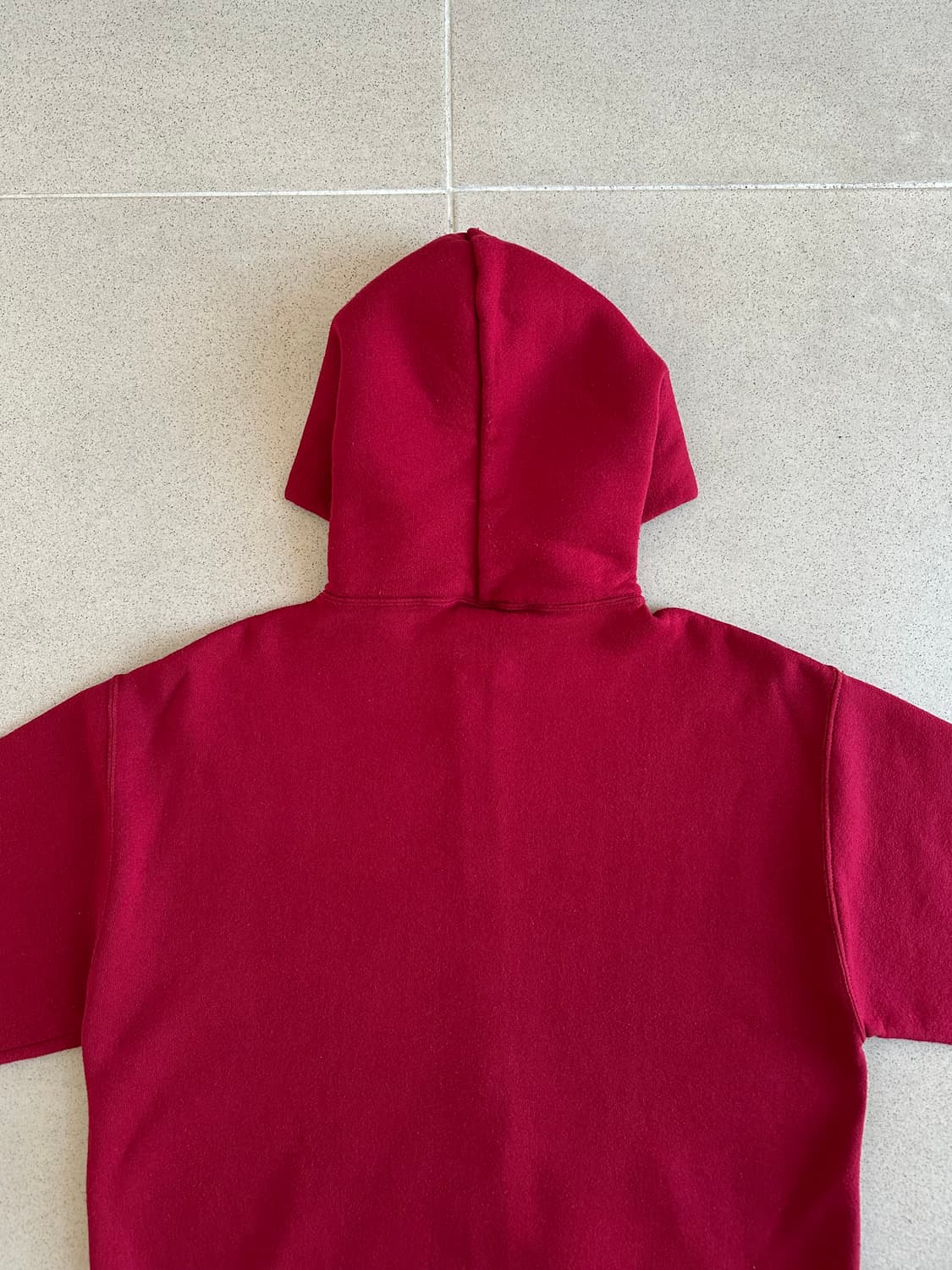 90s 빈티지 러셀 후드집업 레드 L USA 상품이미지5