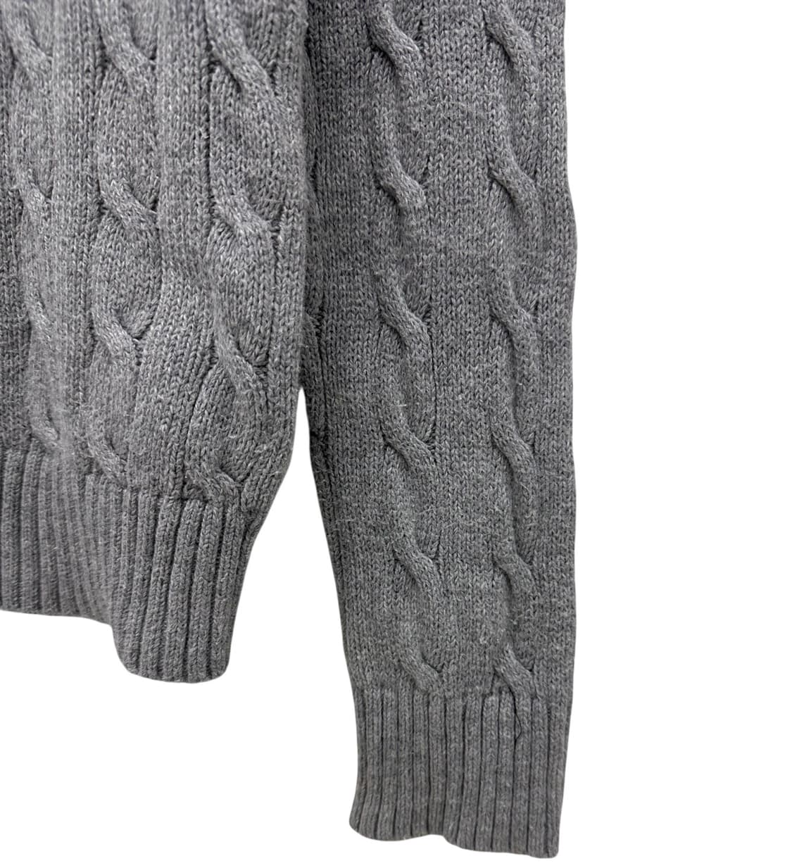 폴로 랄프로렌 꽈배기 케이블 니트 웜그레이 (S)  상품이미지4