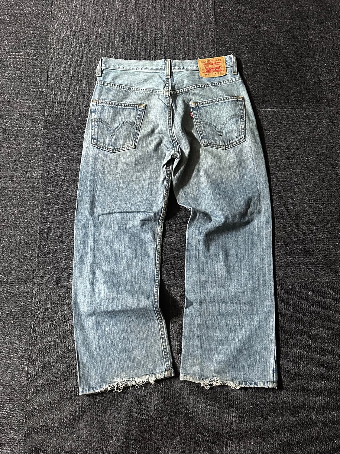 00‘s Levi’s 리바이스 567 Loose부츠컷 연청 상품이미지3