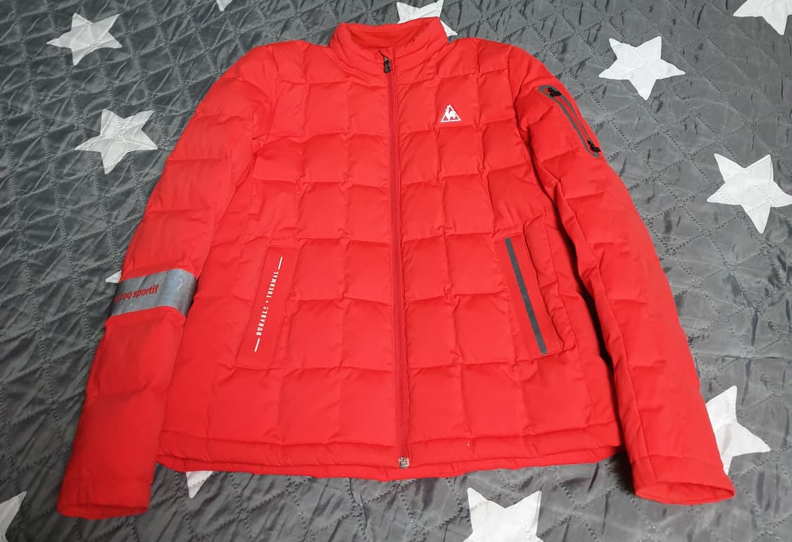 르꼬끄 듀라썸 퀄팅 덕다운 패딩 레드 (M) 상품이미지1