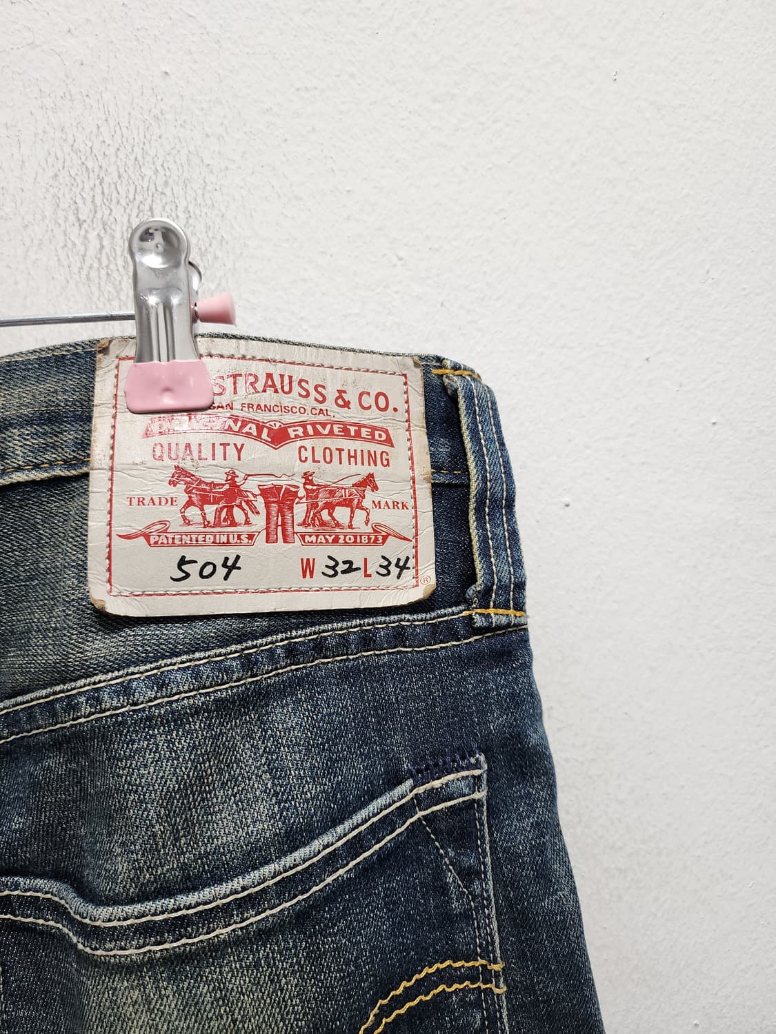 리바이스 504 데님 워싱진 상품이미지3