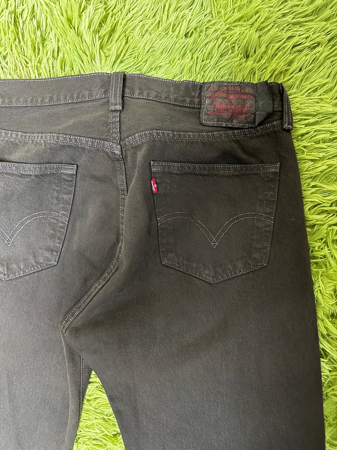 리바이스 501 데님팬츠(갈색 긴기장) 상품이미지2