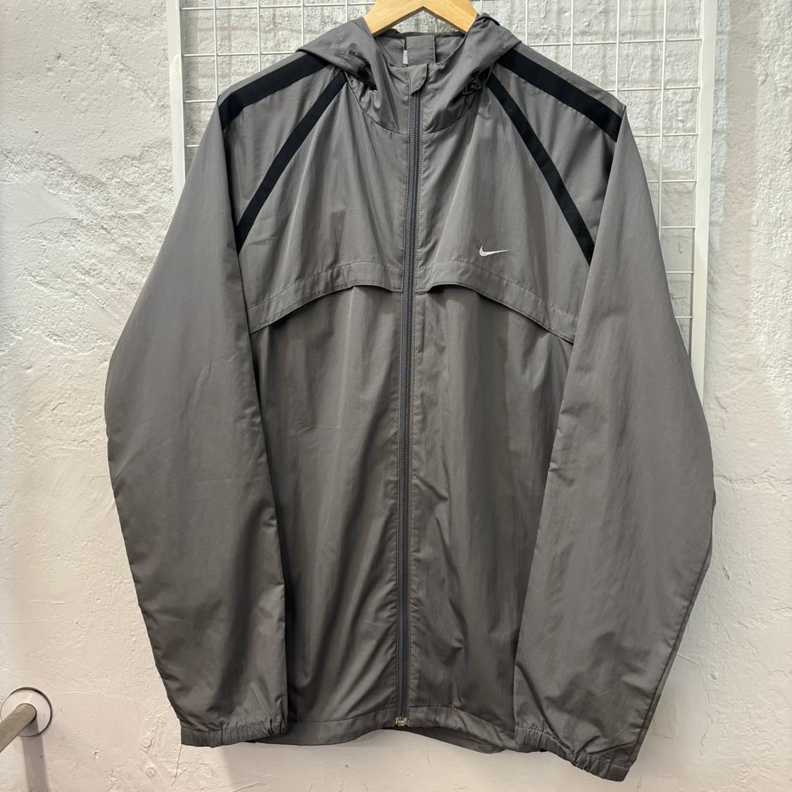 00s 나이키 올드스쿨 그레이 바람막이 자켓 2XL  상품이미지1