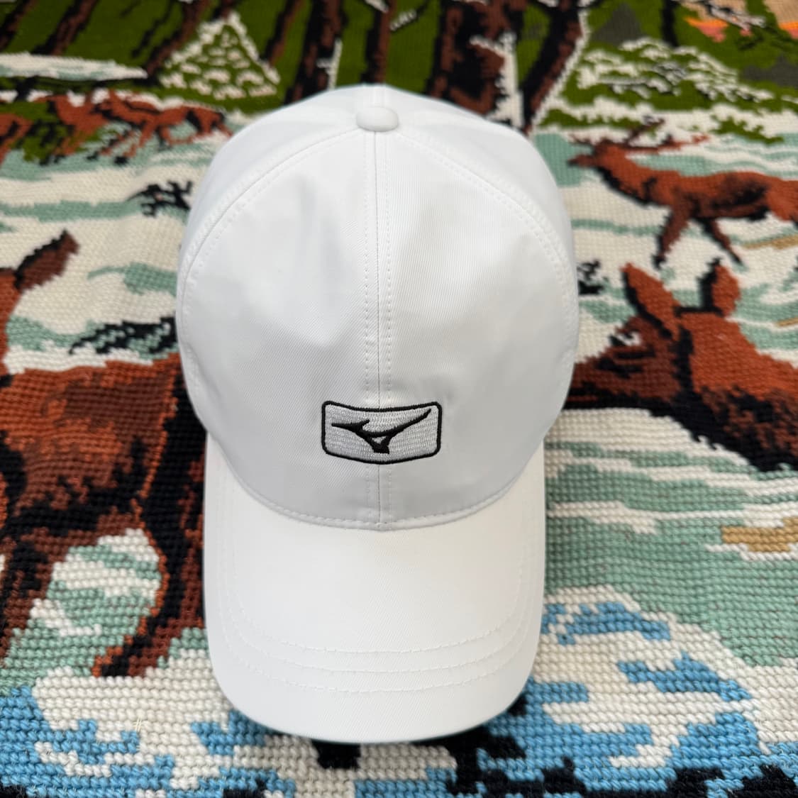 미즈노 화이트 볼캡 상품이미지1