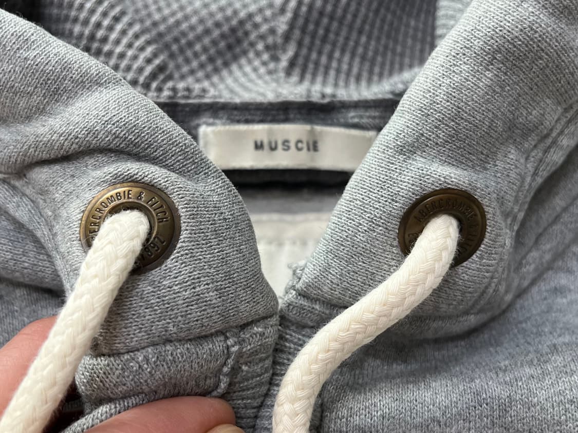 아베크롬비 후드집업 피치 92 그레이 M 상품이미지6