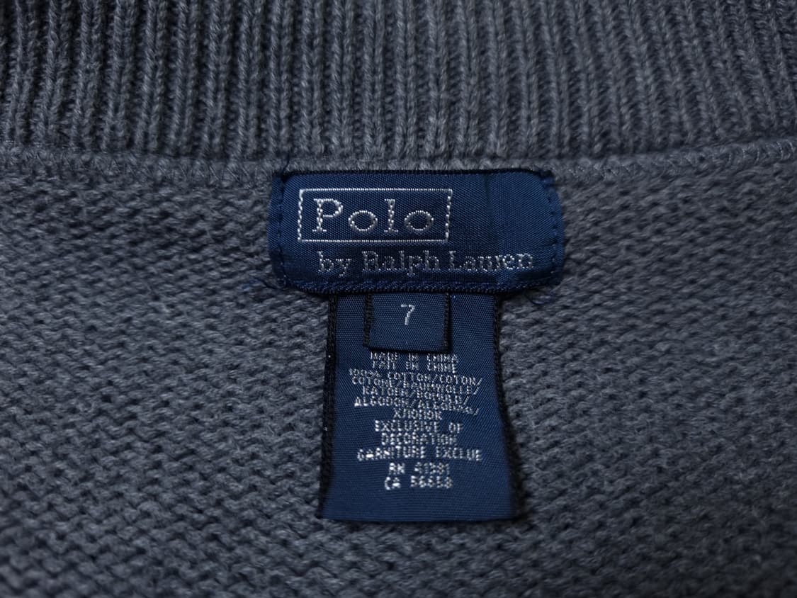 [무료배송][130]폴로 키즈 니트 집업 상품이미지6