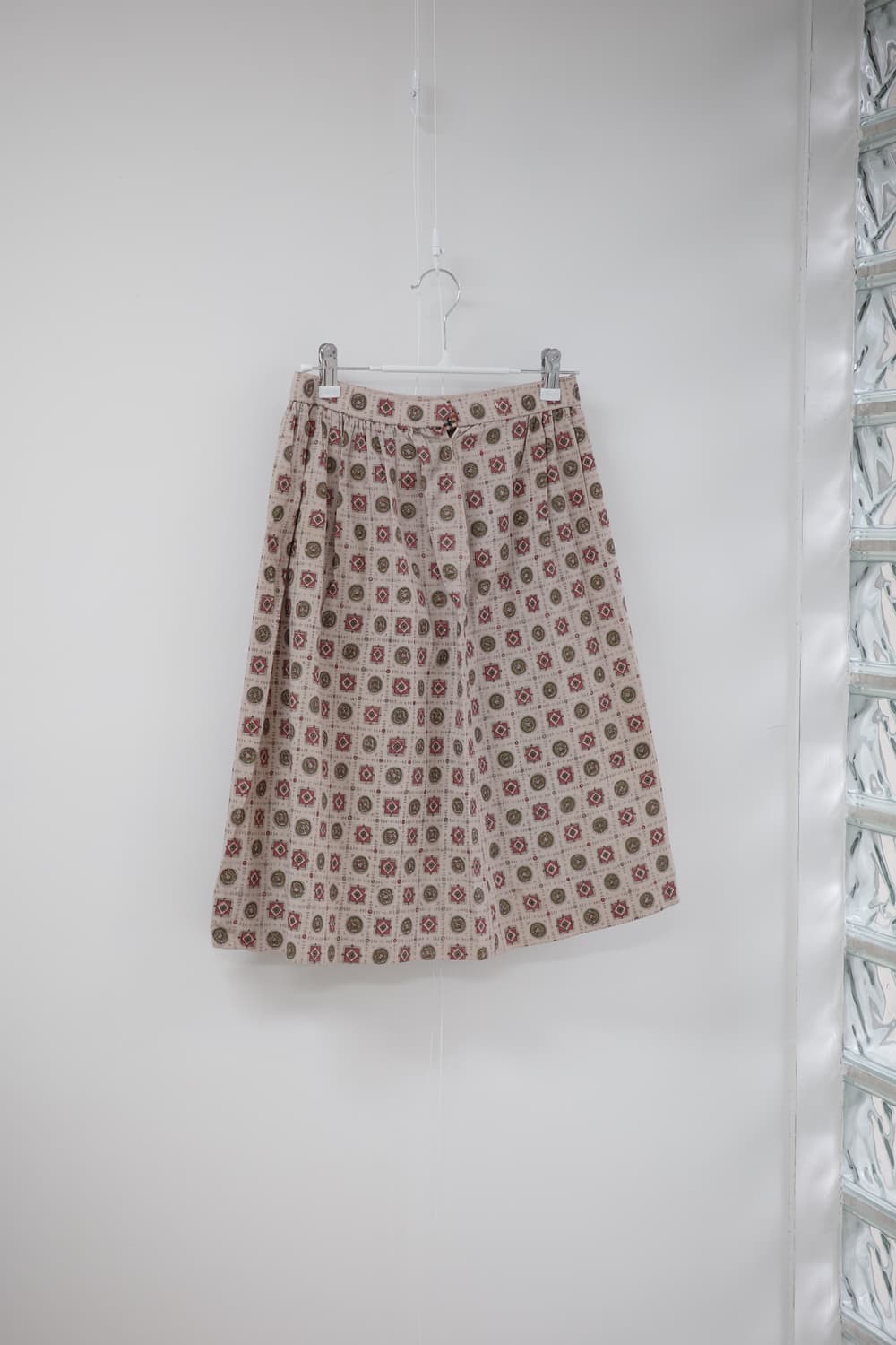 Vintage pattern middle skirt 상품이미지5