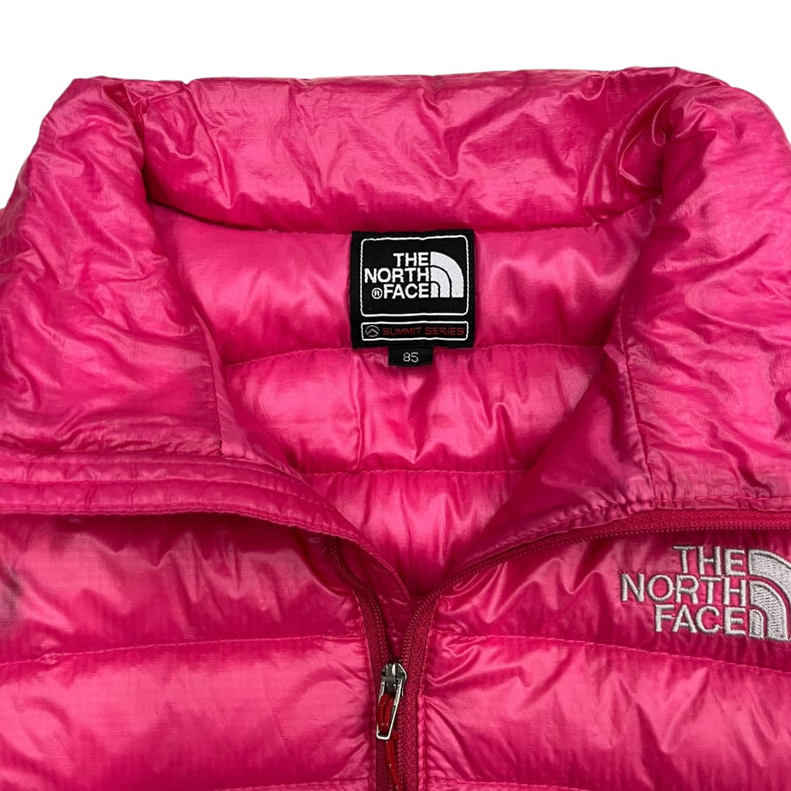노스페이스 로고 핑크 경량패딩 85 상품이미지6
