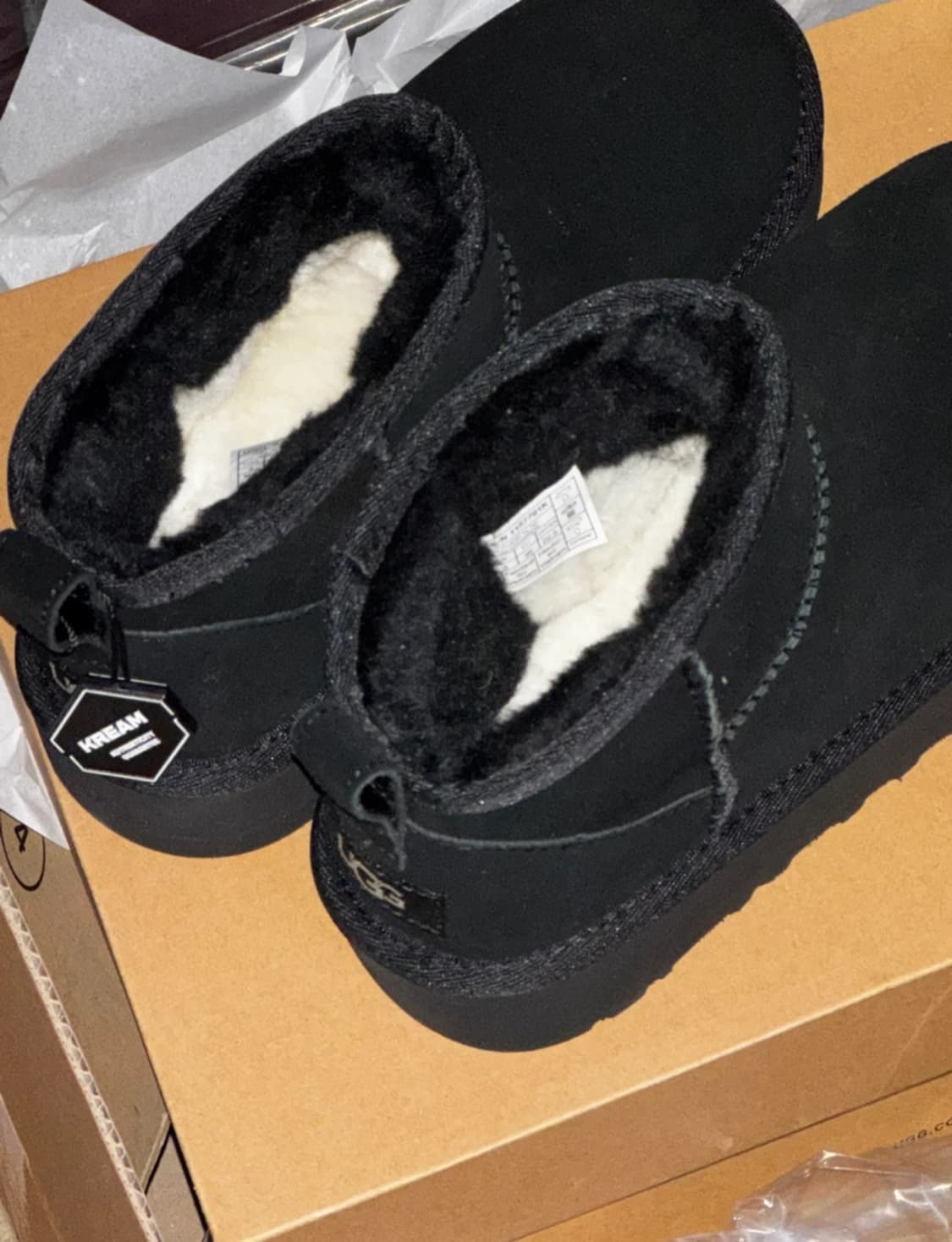 미국 어그 클래식 울트라 미니 플랫폼 블랙 US4 220-225 상품이미지2