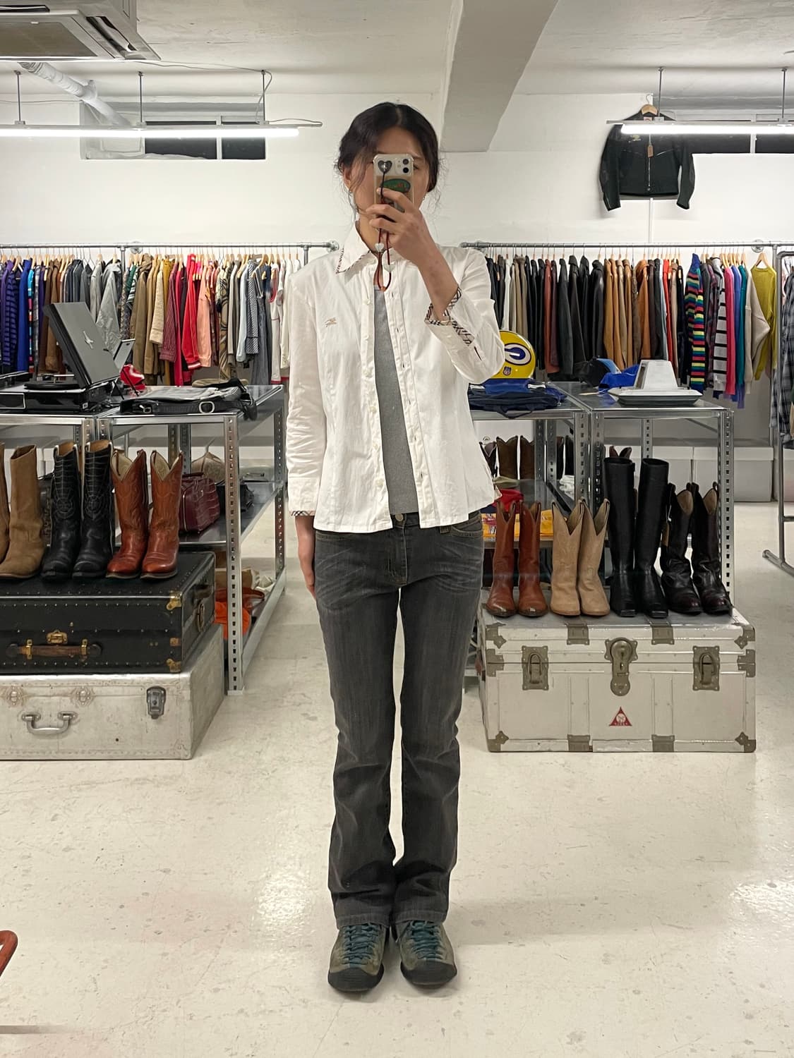 BURBERRY white shirt 버버리 블루라벨 화이트 셔츠 상품이미지1