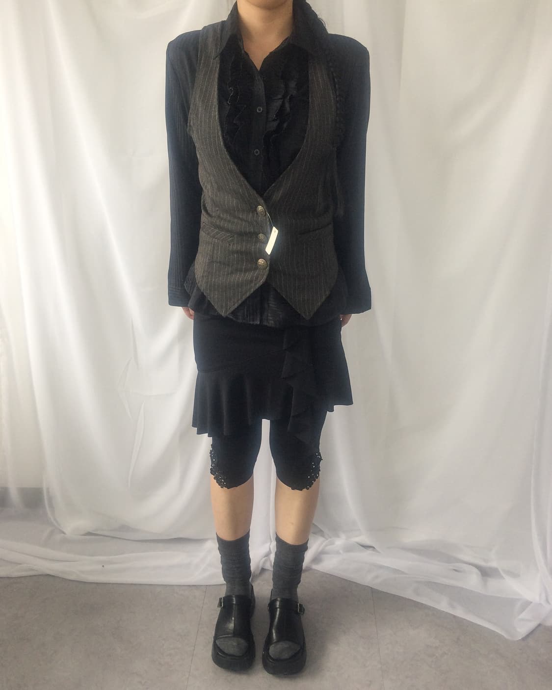 Stripe pattern vest 상품이미지7