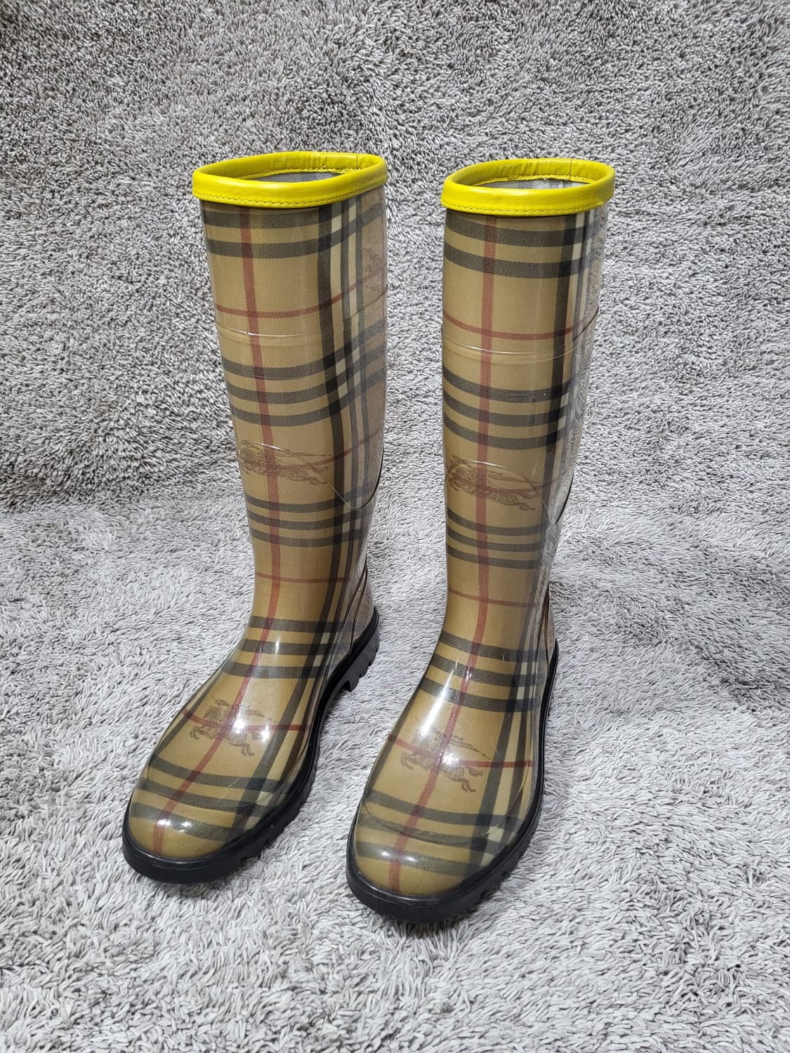 버버리(Burberry) 체크 패턴 레인부츠 250 상품이미지2