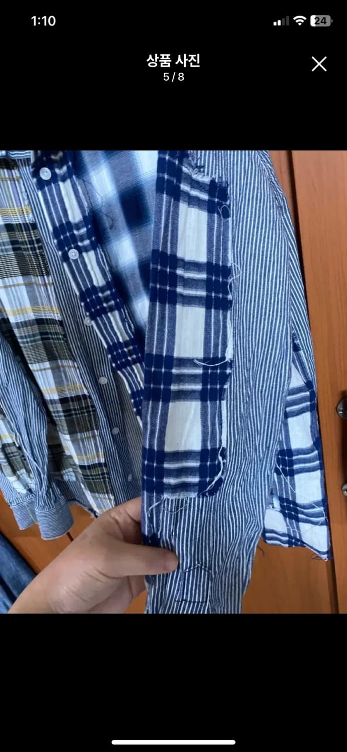 [NOMANUAL] 노메뉴얼 ROUGH CHECK SHIRT 상품이미지5
