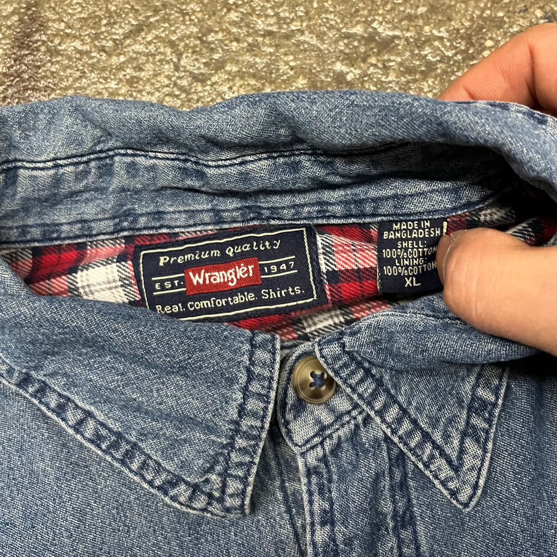 랭글러 플란넬 데님 셔츠 (110) 상품이미지6