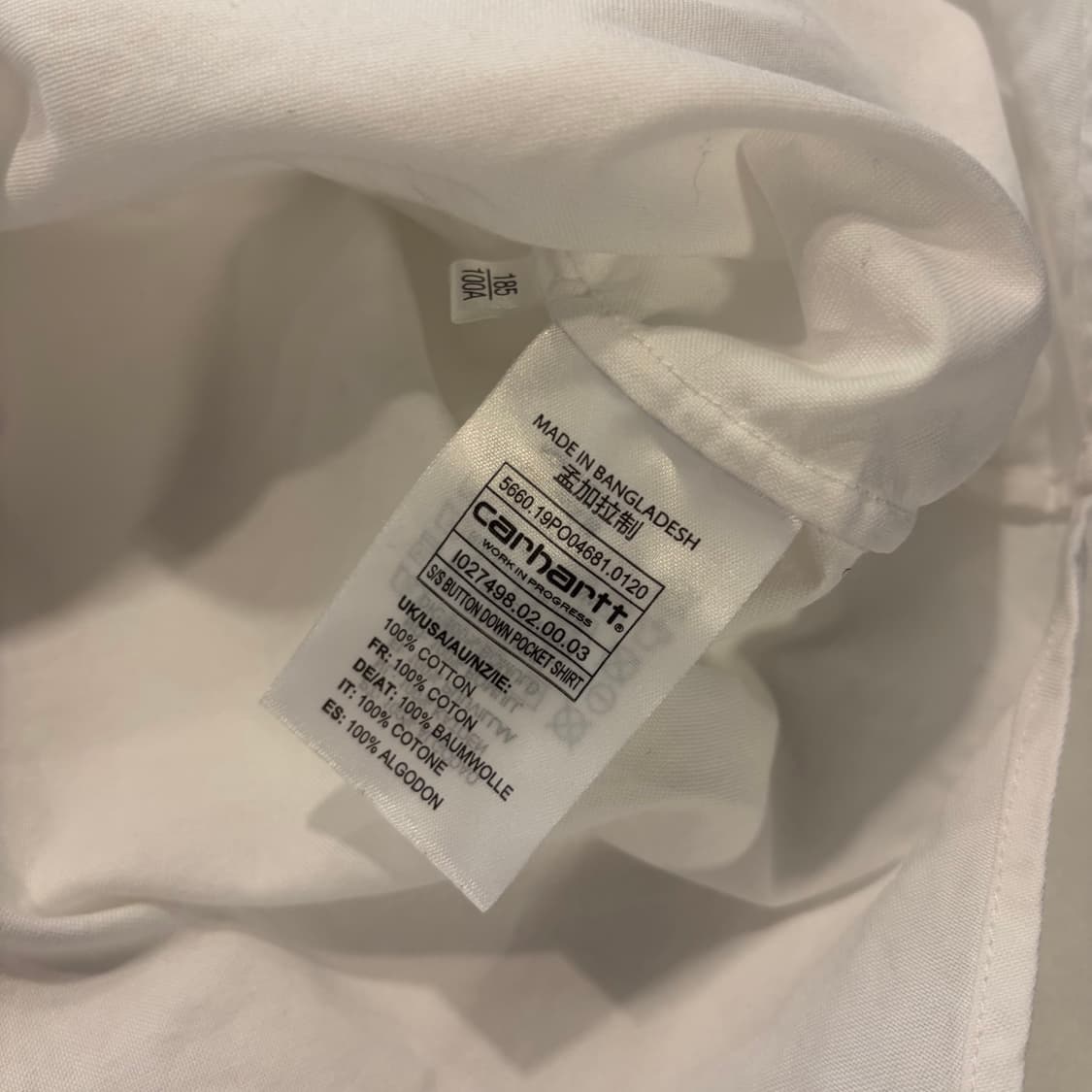 [XL] 칼하트 WIP 반팔 셔츠 화이트 E323 상품이미지7