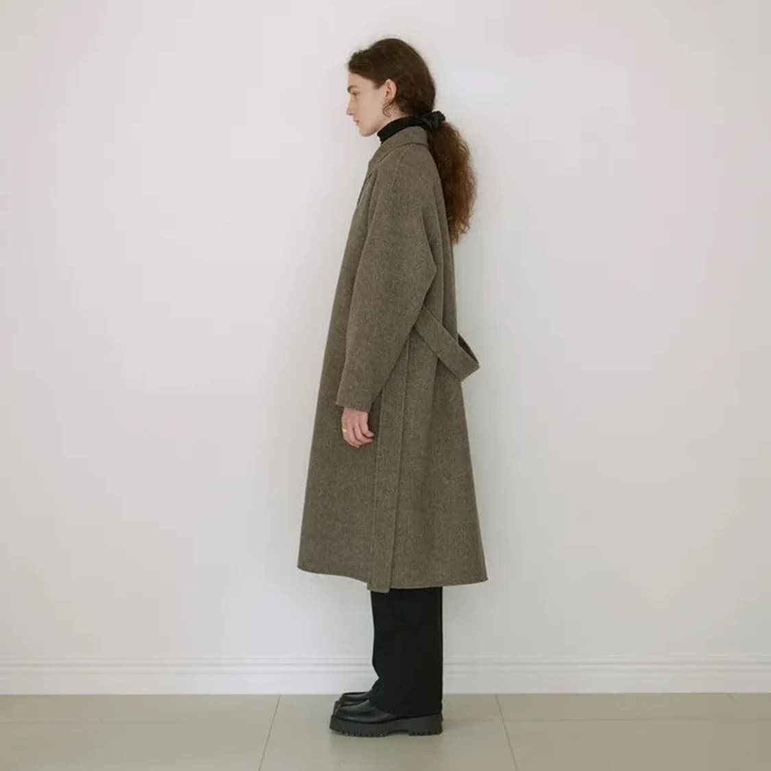 스텝어라운드 핸드메이드 헤링본 코트 상품이미지7