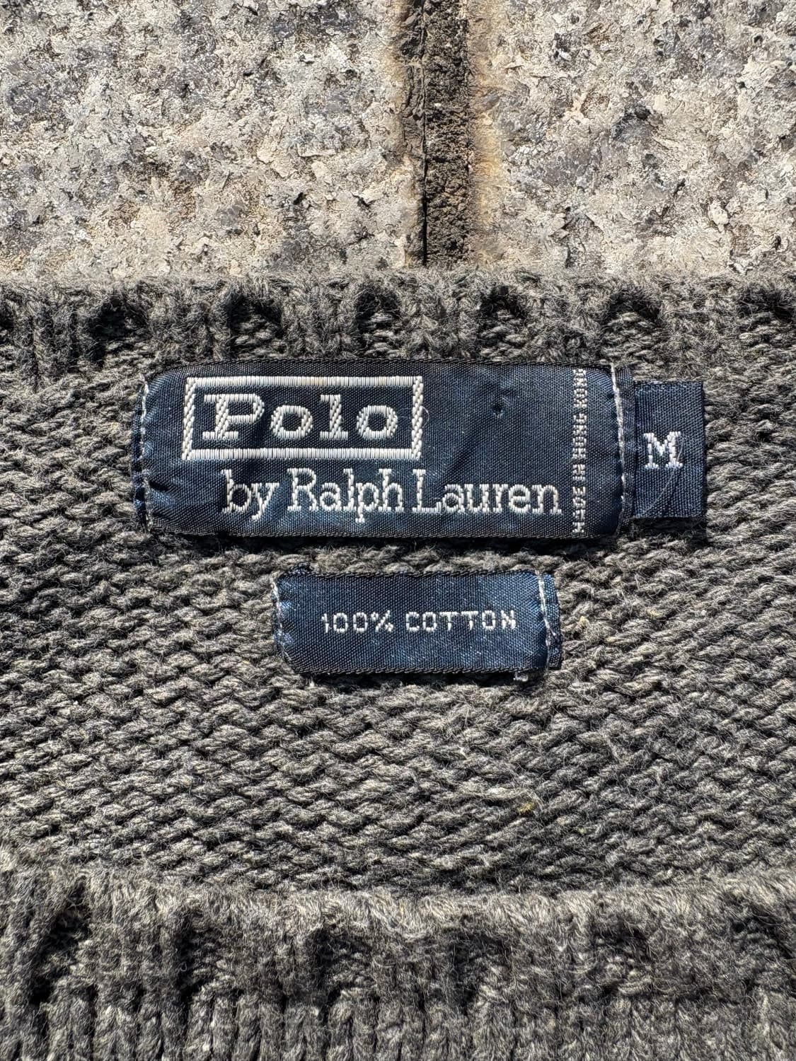 90s 폴로 니트 차콜 상품이미지2