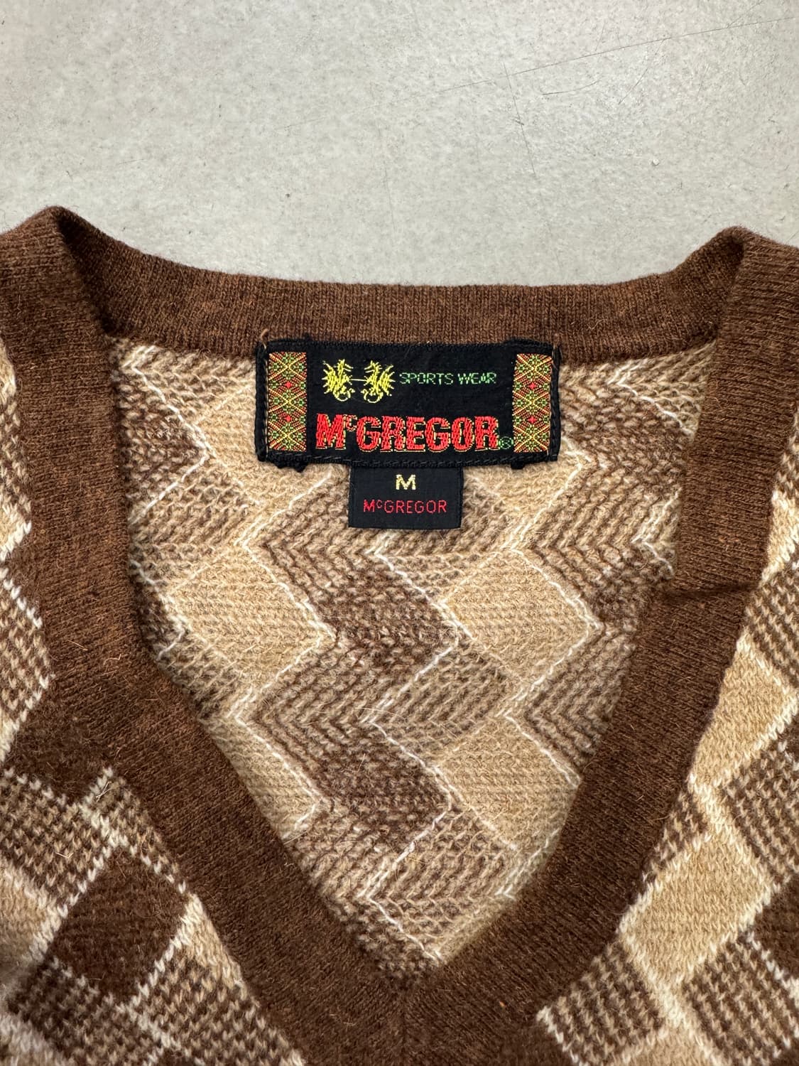 맥그리거 브이넥 니트 M 상품이미지3