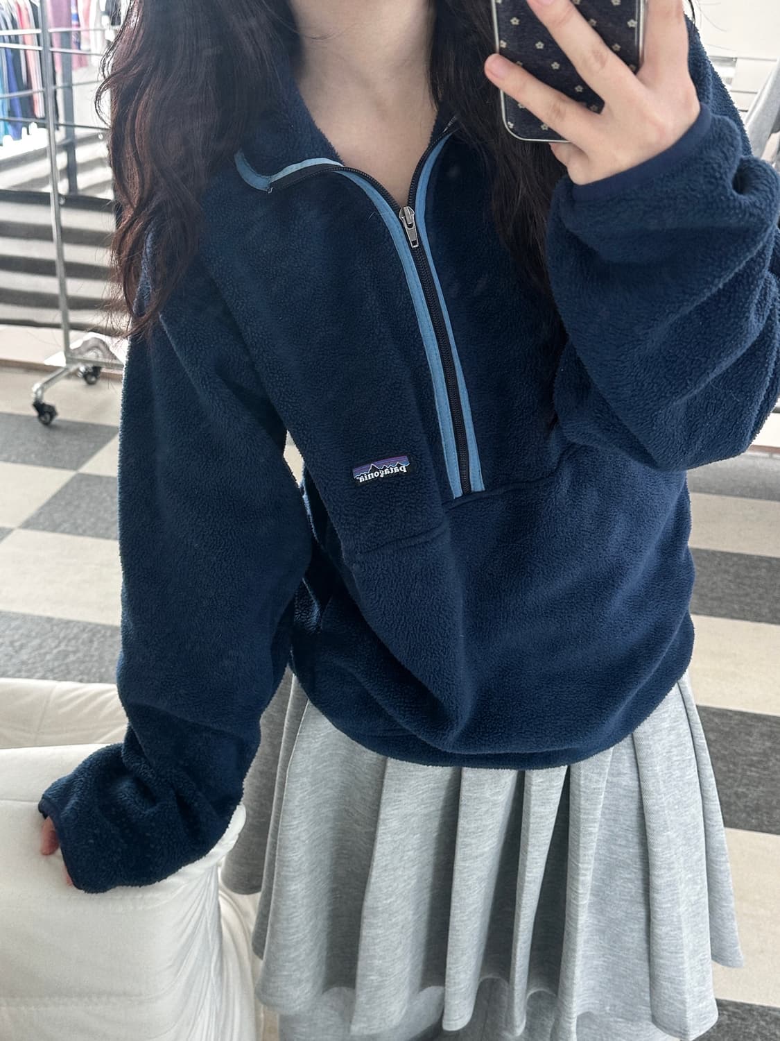 파타고니아 00s 네이비 신칠라 마수피얼 플리스  상품이미지1