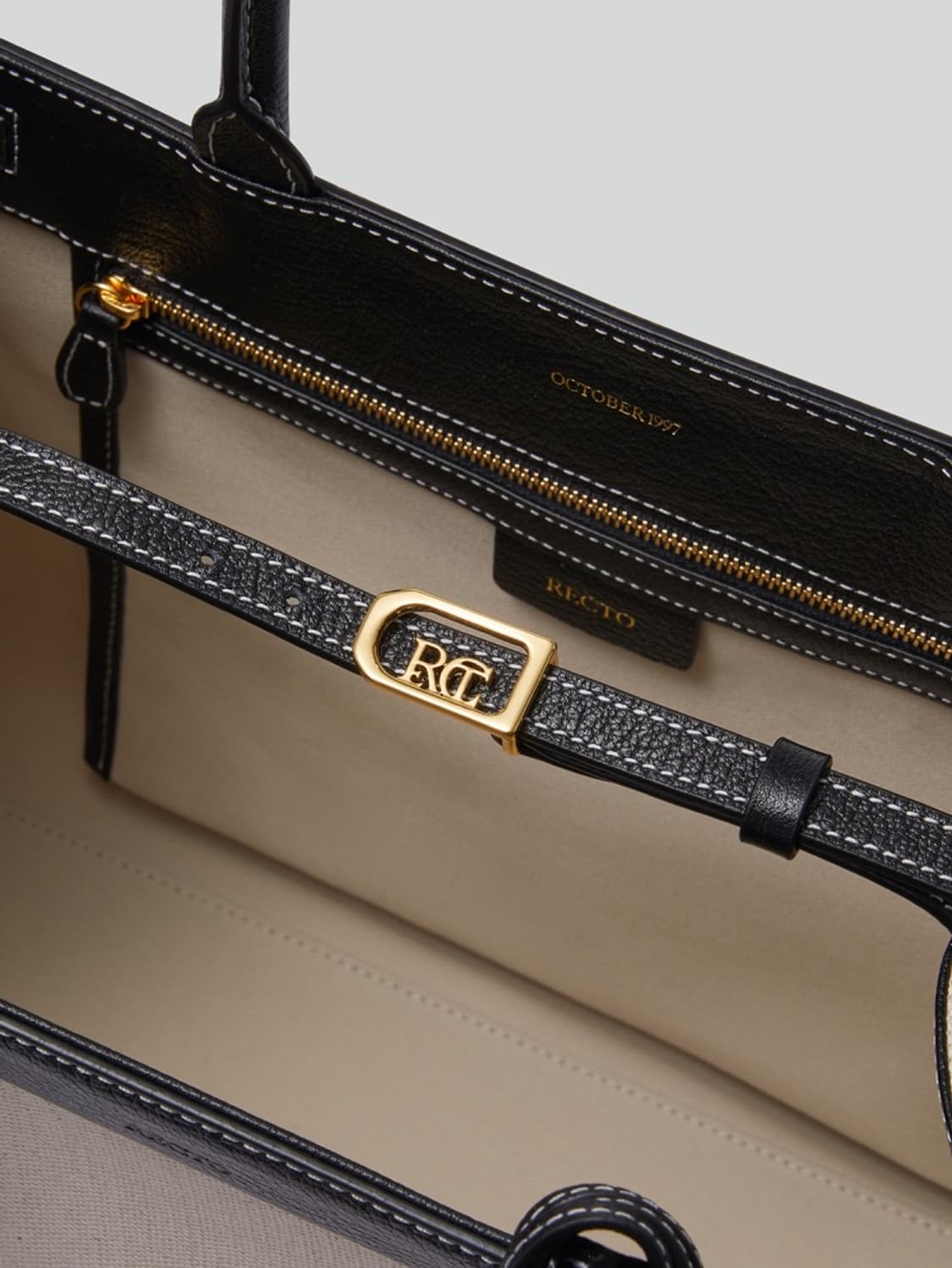 렉토 이비자 캔버스 라지 토드백 에크루 상품이미지9