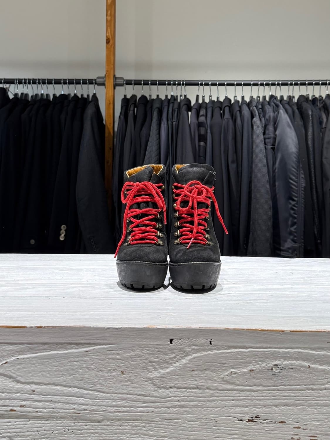 폴로 랄프로렌 블랙 헬렌 스웨이드 플랫폼 하이킹 부츠 상품이미지2