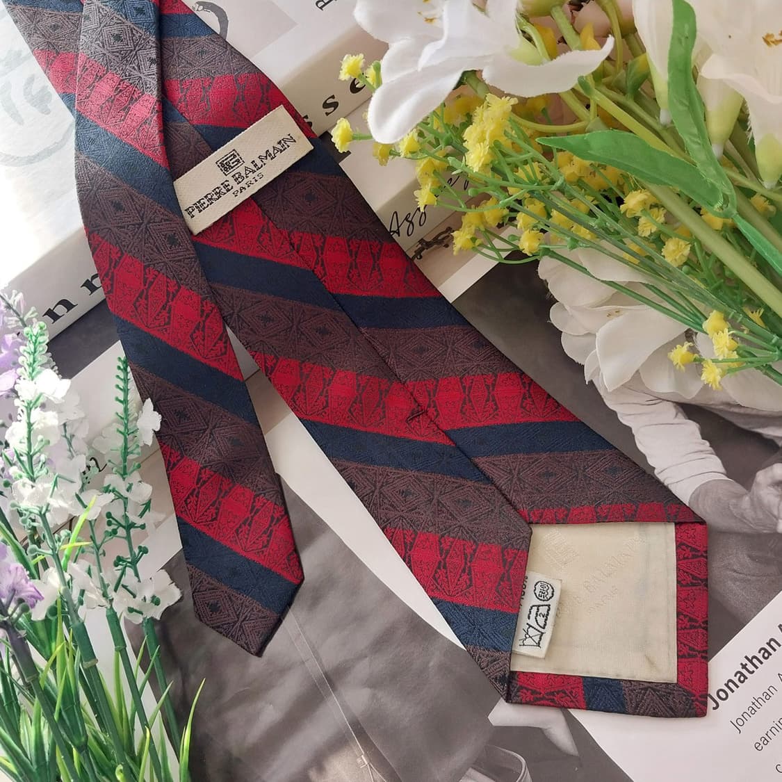 발망 실크 스트라이프 슬림 넥타이 8cm A+~A등급 K1499
 상품이미지6