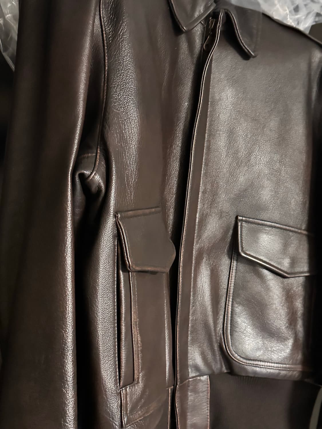 쿠어 A2 카우스킨 빈티지 브라운 M 상품이미지3