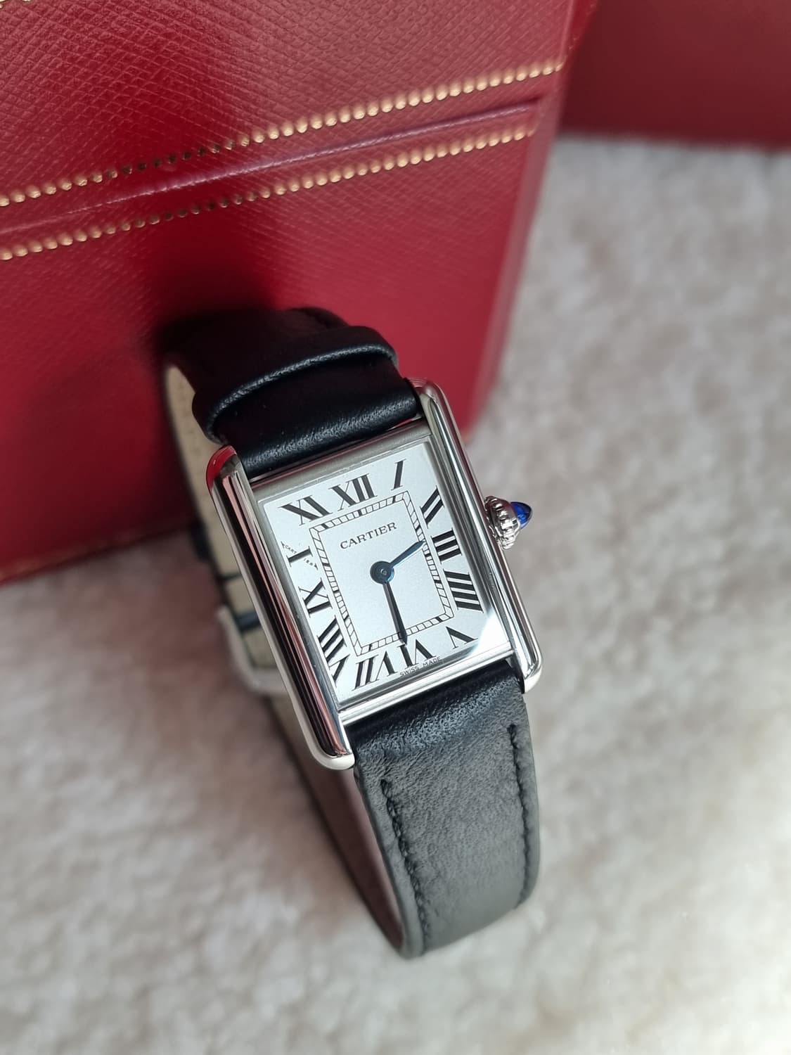 까르띠에 신형 탱크 머스트 스틸 S 쿼츠 여성시계 24년 상품이미지3