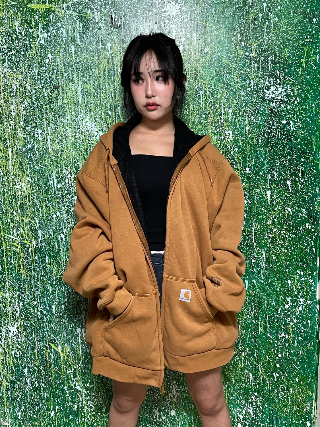 칼하트 된장 써멀 후드집업 XL 상품이미지1