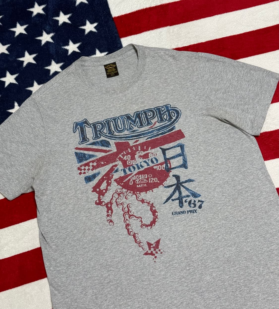Sacred Brand 트라이엄프 그래픽 빈티지 티셔츠 [L]-[XL] 상품이미지4