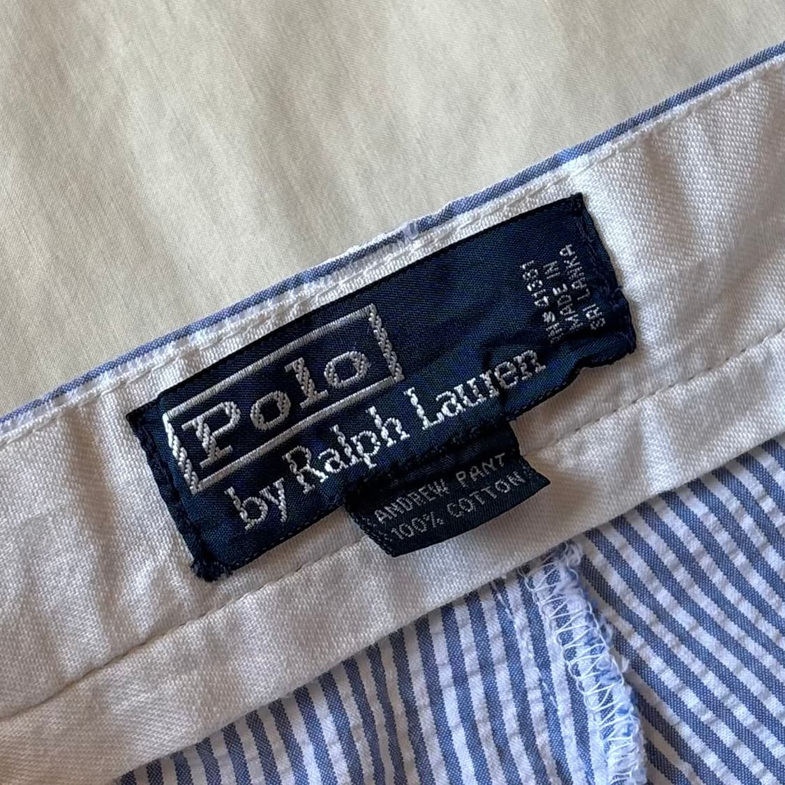 [33] 90s 폴로 랄프로렌 ANDREW 시어서커 팬츠 상품이미지5