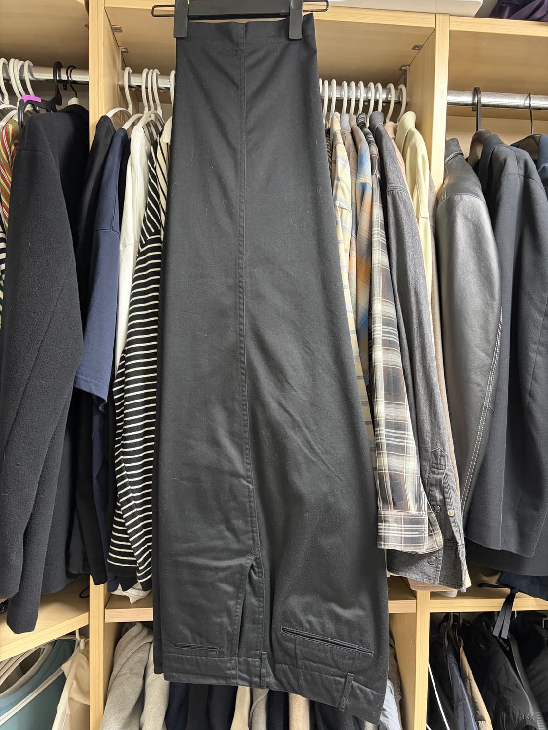 나나미카 와이드 치노 팬츠 34사이즈 블랙 상품이미지1