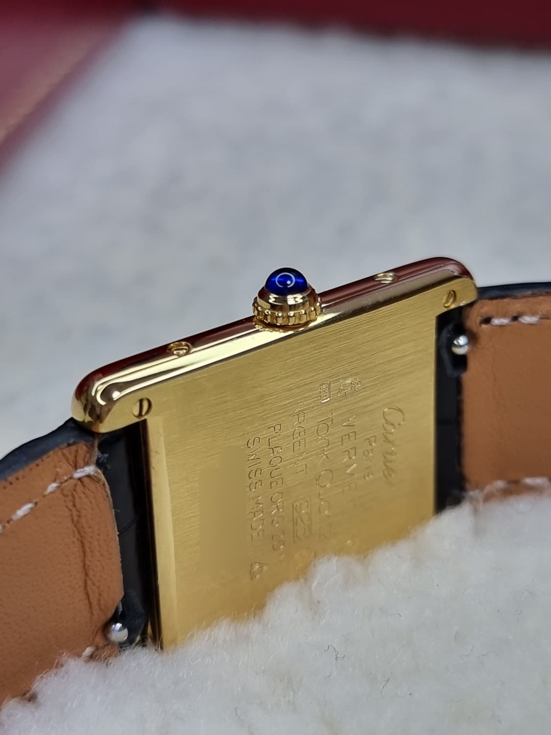 까르띠에 빈티지 탱크머스트 라지 샴페인다이얼 핀버클 시계 (남녀 공용) 상품이미지4