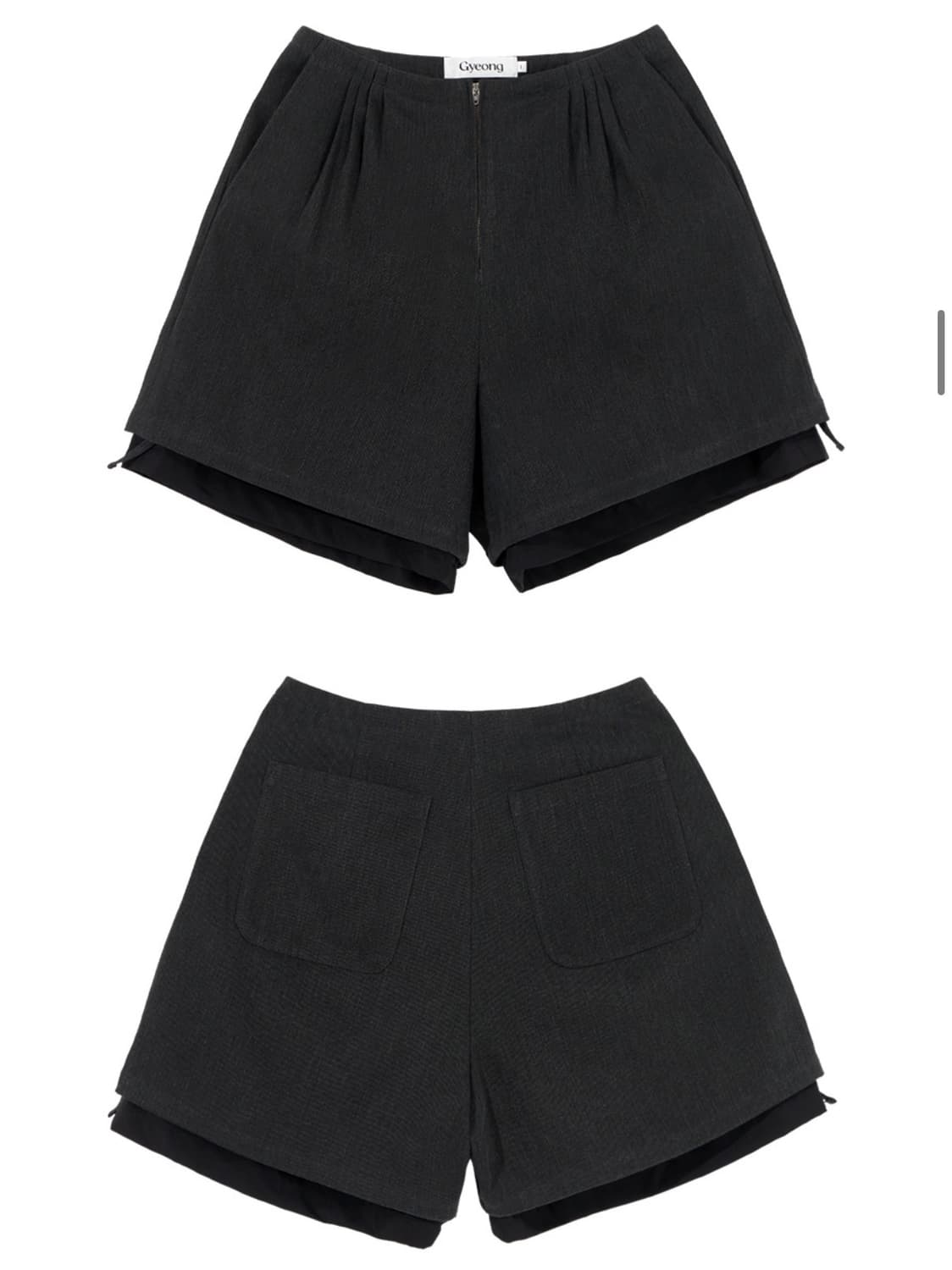 경 Layered Shorts_Gray 상품이미지5