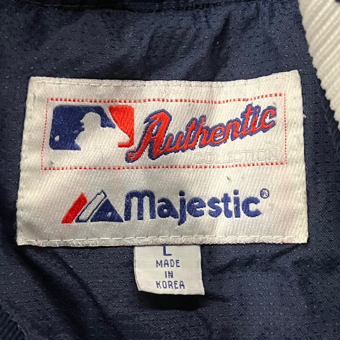 [정품/L] 뉴욕 양키스 MLB 바람막이 네이비 b18 상품이미지5