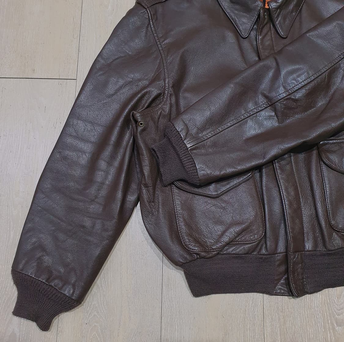 오리지널 a-2 플라이트 자켓 80's 사이즈 46r 110-115 상품이미지4