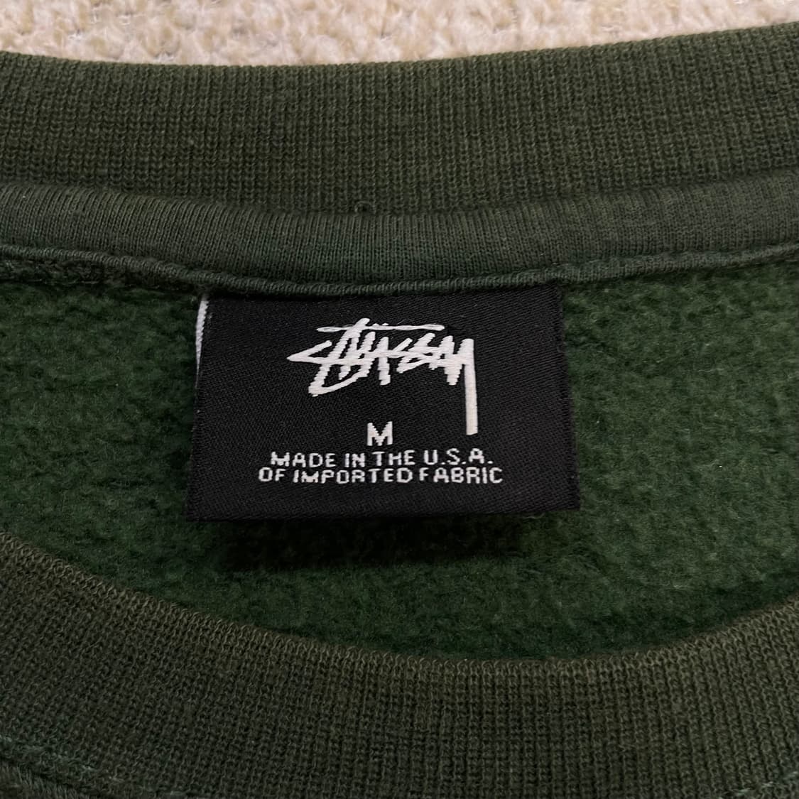 스투시 Stussy 월드트라이브 크루넥 맨투맨 그린 상품이미지3