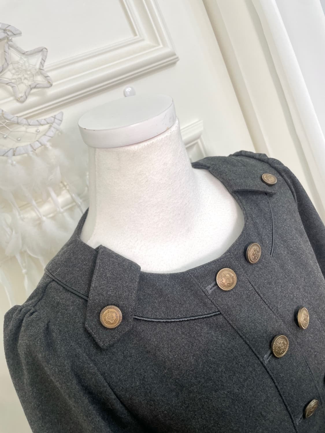 AXES FEMME POETIQUE charcoal button poin 상품이미지8