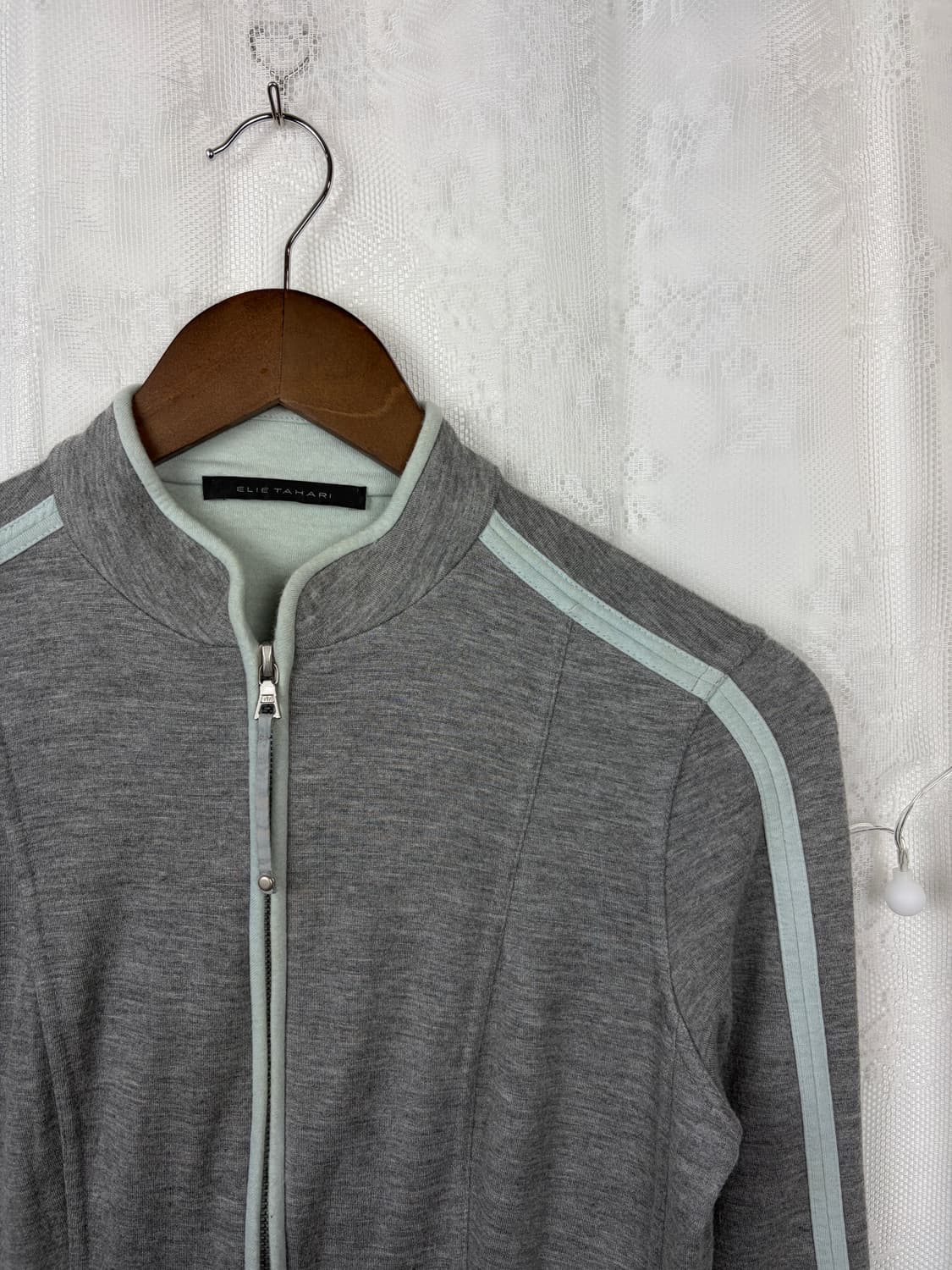 Elie Tahari Slim Track Zip Jacket 상품이미지2