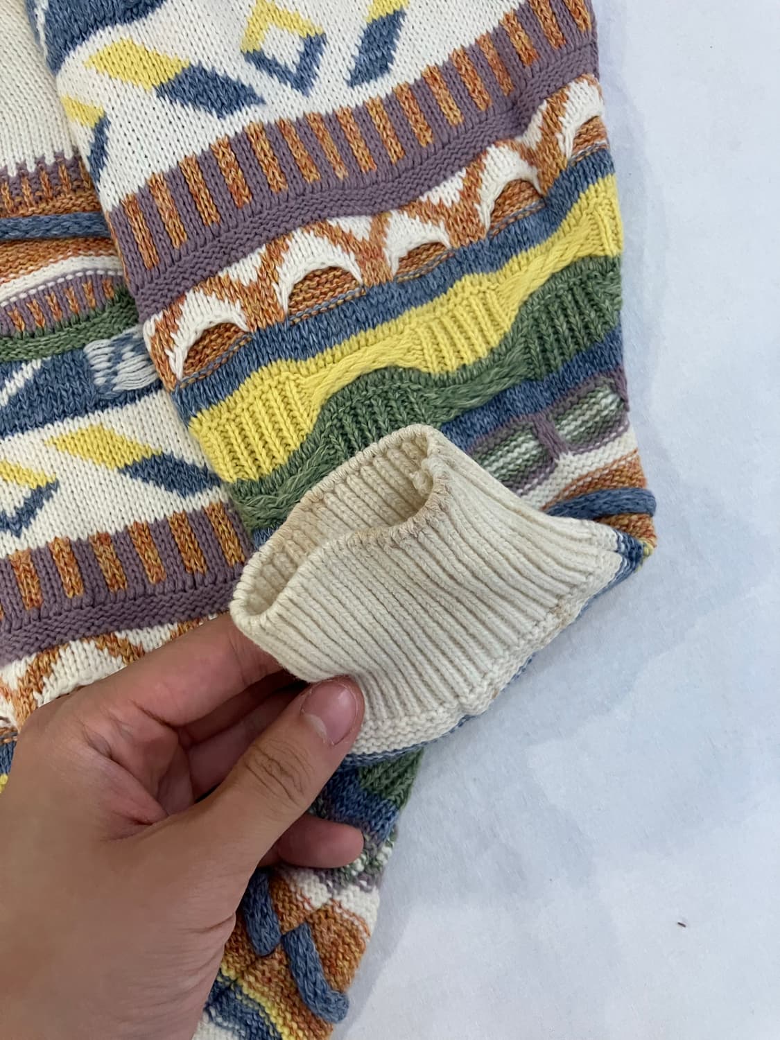 90s Sweater Shop 멀티케이블 쿠지 니트 상품이미지2